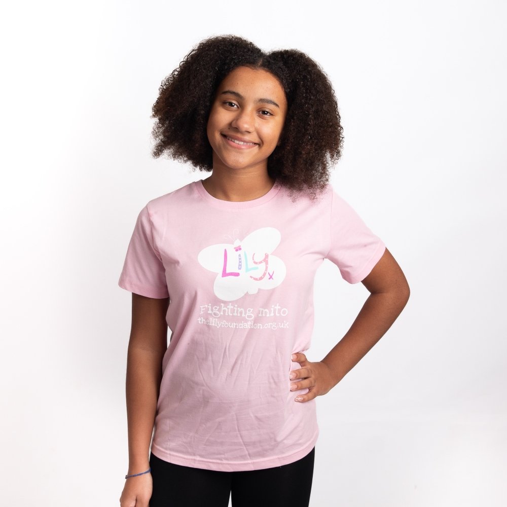 Pink t shirt girl best sale