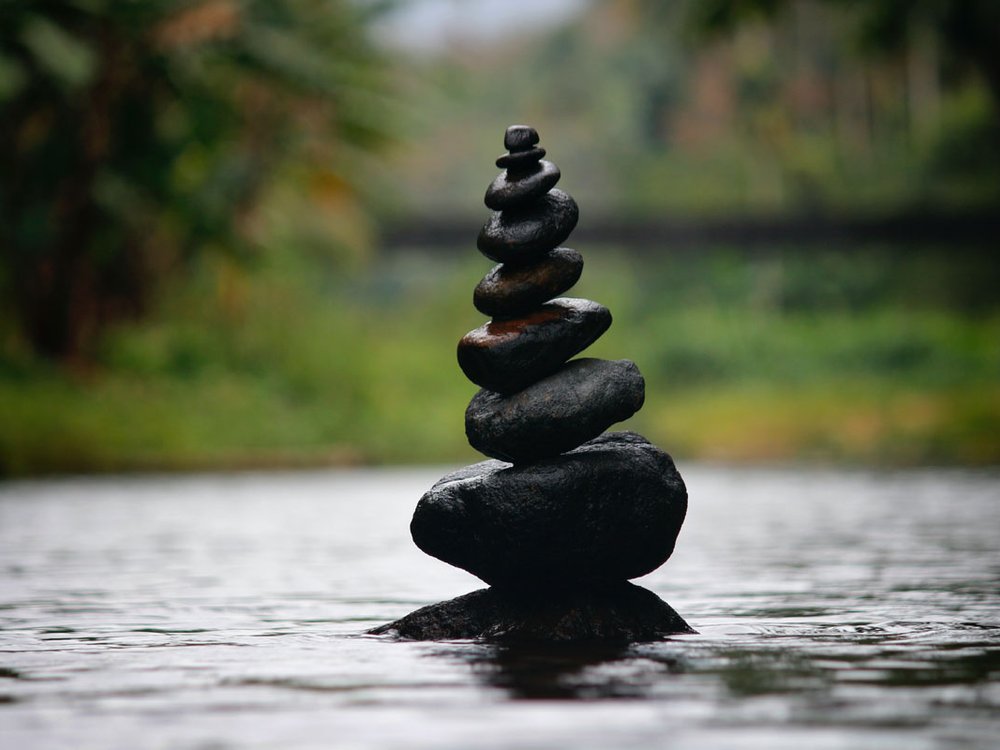 A tower of pebbles