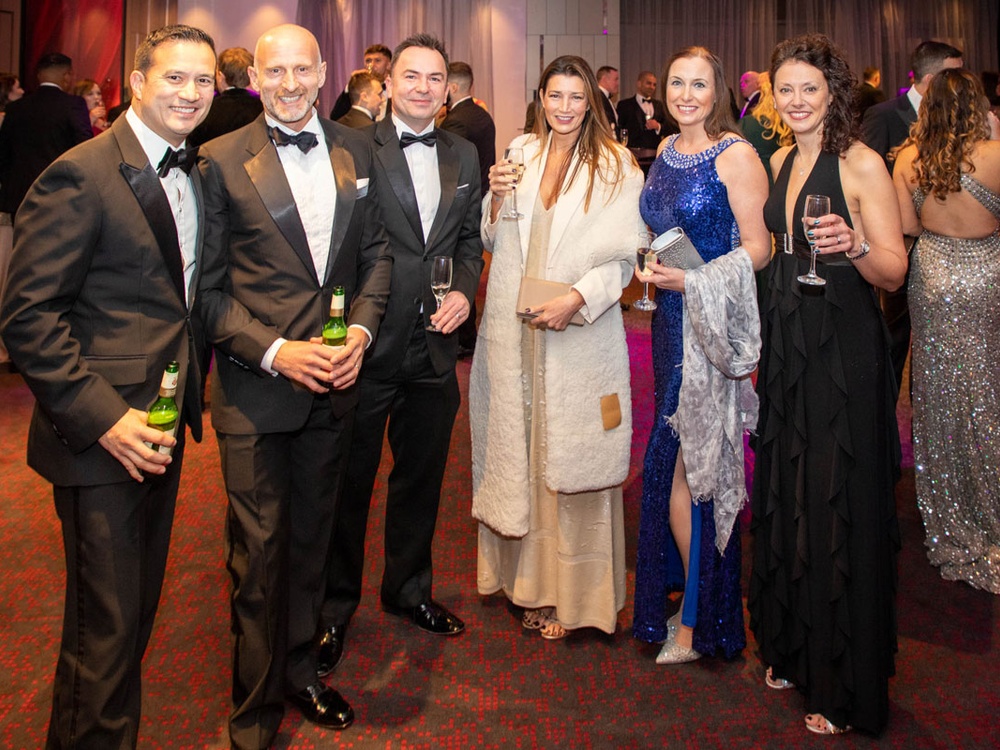 Guests arriving at the Lily charity ball