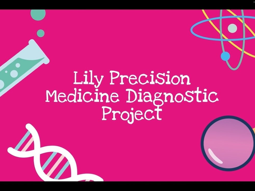 Screenshot of an animation explaining the Lily Precision Medicine Diagnostics project